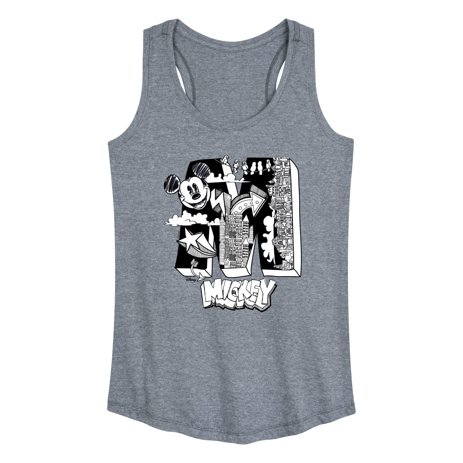 トップス mickey tank tops Amazon.com: Disney Classic Mickey Traditional Minnie Women's