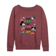 thumbnail image 1 of Disney - Mickey Mouse - Laugh More, Have Fun, Spread Joy - Women's Lightweight French Terry Long Sleeve Shirt, 1 of 4