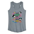 thumbnail image 1 of Disney - Mickey Mouse - Laugh More, Have Fun, Spread Joy - Women's Racerback Tank Top, 1 of 4