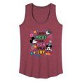 thumbnail image 1 of Disney - Mickey Mouse - Laugh More, Have Fun, Spread Joy - Women's Racerback Tank Top, 1 of 4