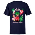 thumbnail image 1 of Disney Mickey Mouse Legs Christmas Chilling Do Not Disturb - Short Sleeve T-Shirt for Kids - Customized-Navy, 1 of 5