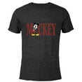 thumbnail image 1 of Disney Mickey Mouse Lettering Classic - Short Sleeve Blended T-Shirt for Adults – Customized-Black, 1 of 5
