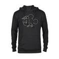 thumbnail image 1 of Disney Mickey Mouse Line Drawing Family Trip Vacation 2025 - Pullover Hoodie for Adults - Customized-Black, 1 of 5