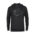 thumbnail image 1 of Disney Mickey Mouse Line Drawing Family Trip Vacation - Pullover Hoodie for Adults - Customized-Black, 1 of 5