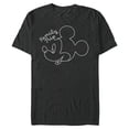 thumbnail image 1 of Disney Mickey Mouse Line Drawing Family Trip Vacation - Short Sleeve Blended T-Shirt for Adults - Customized-Dark Heather, 1 of 5