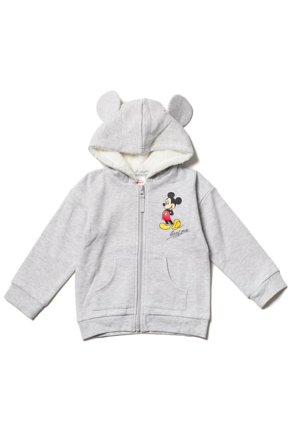 Mickey Mouse Little Boy Girl Kids Fleece Zip Up Hoodie