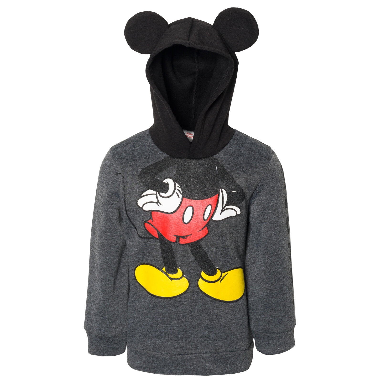 Disney Mickey Mouse Hoodie with Ears for Boys, Fleece Pullover, Toddler ...