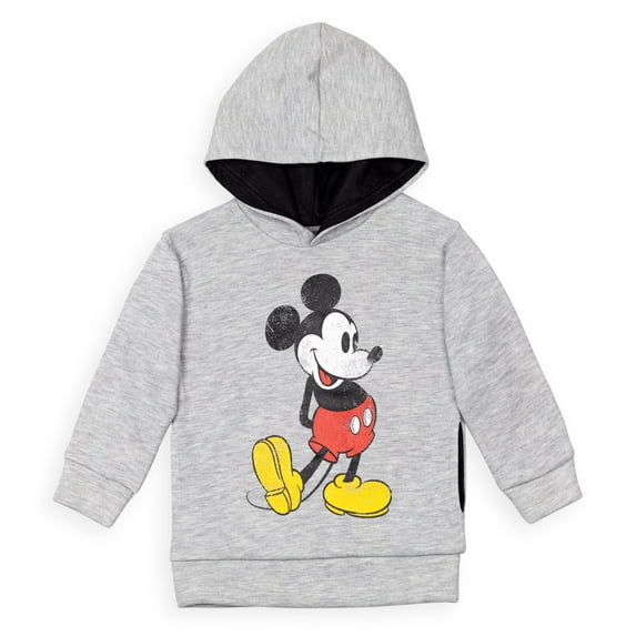 Disney Mickey Mouse Little Boys Fleece Pullover Hoodie Toddler to Big Kid