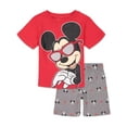 thumbnail image 1 of Disney Mickey Mouse Little Boys Graphic T-Shirt & Shorts Gray/Red 7, 1 of 5