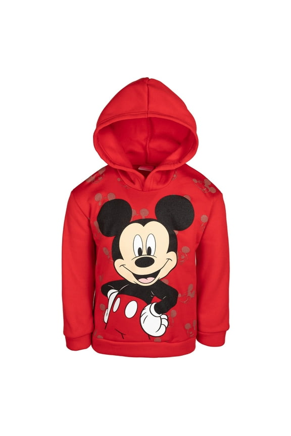 Mickey Mouse Little Boys Pullover Hoodie Red 7
