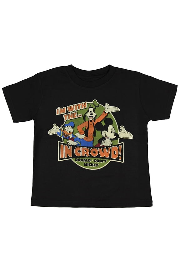 Disney Mickey Mouse Little Boys' T-Shirt I'm With The In Crowd Tee