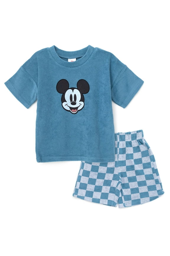Mickey Mouse Little Boys T-Shirt and Shorts Outfit Set Toddler to Big Kid