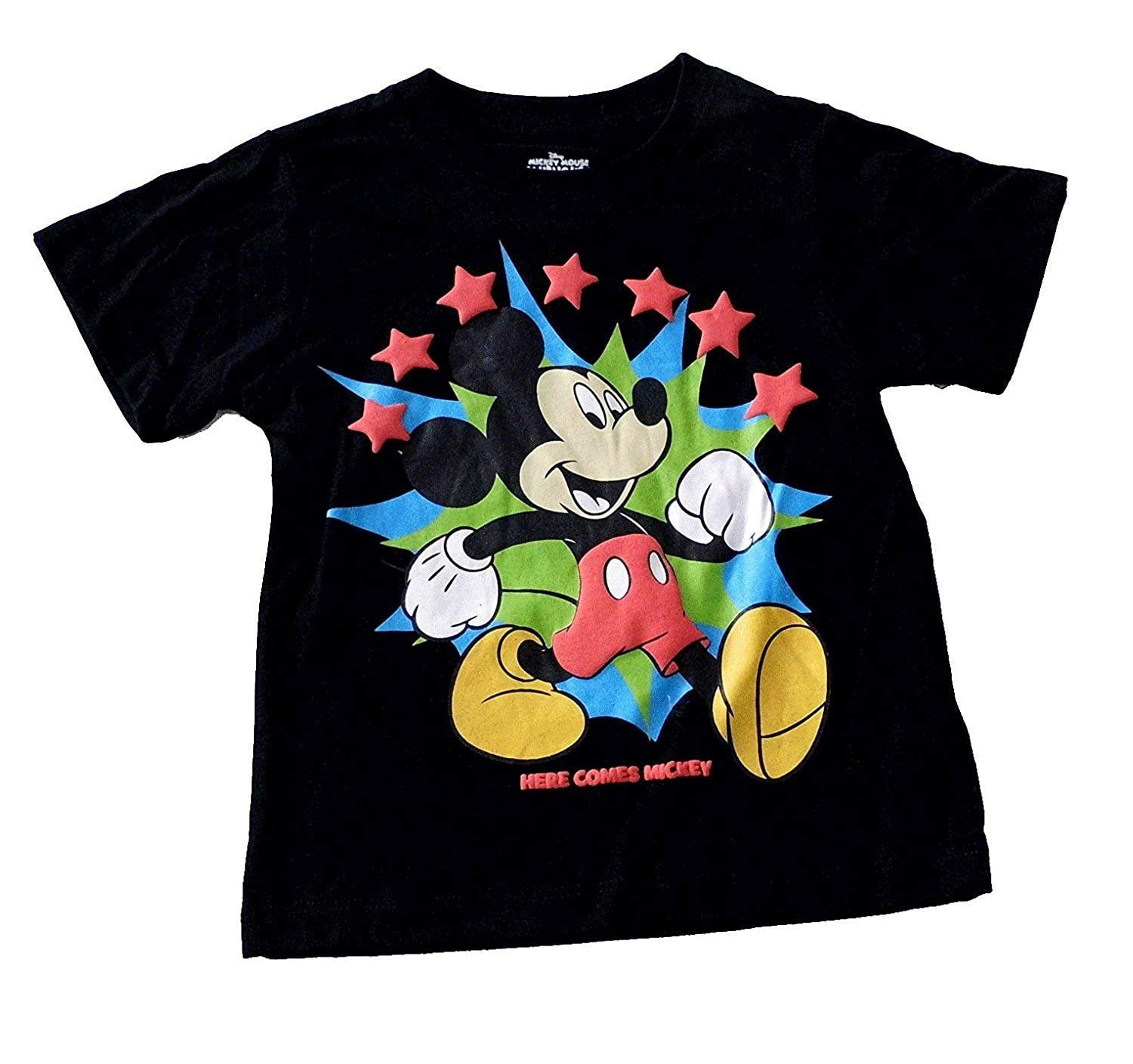 Disney Mickey Mouse Little Boys' Toddler Black Short Sleeve T Shirt 3T