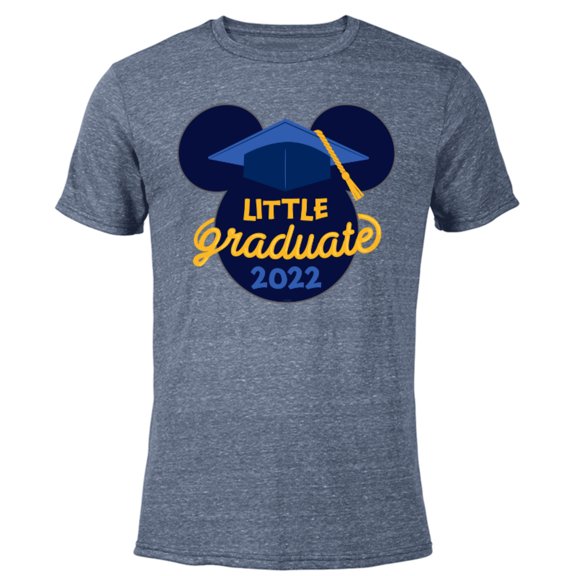 Disney Mickey Mouse Little Graduate 2022 - Short Sleeve Blended T-Shirt for Adults - Customized-Navy Heather