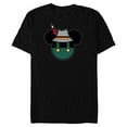 thumbnail image 1 of Disney Mickey Mouse Logo Oktoberfest German Hat & Lederhosen - Short Sleeve Blended T-Shirt for Adults - Customized-Black, 1 of 5