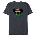 thumbnail image 1 of Disney Mickey Mouse Logo Oktoberfest German Hat & Lederhosen - Short Sleeve Blended T-Shirt for Adults - Customized-Navy Heather, 1 of 5