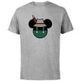 thumbnail image 1 of Disney Mickey Mouse Logo Oktoberfest German Hat & Lederhosen - Short Sleeve Cotton T-Shirt for Adults - Customized-Athletic Heather, 1 of 5