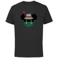 thumbnail image 1 of Disney Mickey Mouse Logo Oktoberfest German Hat & Lederhosen - Short Sleeve Cotton T-Shirt for Adults - Customized-Black, 1 of 5