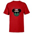 thumbnail image 1 of Disney Mickey Mouse Logo Oktoberfest German Hat & Lederhosen - Short Sleeve T-Shirt for Kids - Customized-Red, 1 of 5