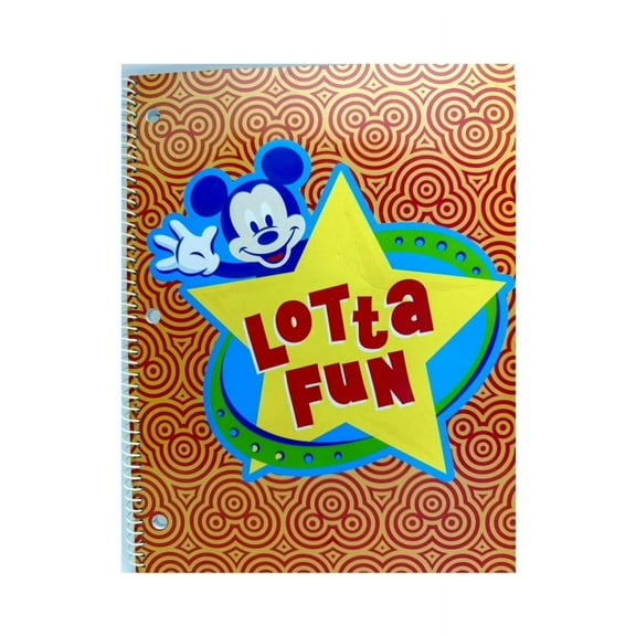 Disney Mickey Mouse Lotta Fun Spiral Notebook