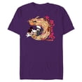 thumbnail image 1 of Disney Mickey Mouse Lunar New Year Dragon Strike Soccer - Short Sleeve Blended T-Shirt for Adults - Customized-Purple, 1 of 5