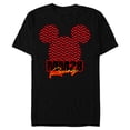 thumbnail image 1 of Disney Mickey Mouse MM28 Racing Checkered Flag Race Car Icon - Short Sleeve Blended T-Shirt for Adults - Customized-Black, 1 of 5