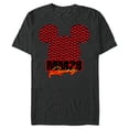 thumbnail image 1 of Disney Mickey Mouse MM28 Racing Checkered Flag Race Car Icon - Short Sleeve Blended T-Shirt for Adults - Customized-Dark Heather, 1 of 5