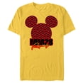 thumbnail image 1 of Disney Mickey Mouse MM28 Racing Checkered Flag Race Car Icon - Short Sleeve Blended T-Shirt for Adults - Customized-Yellow, 1 of 5