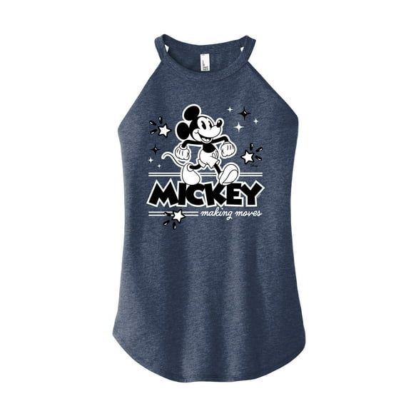 Disney - Mickey Mouse - Making Moves - Juniors High Neck Tank Top