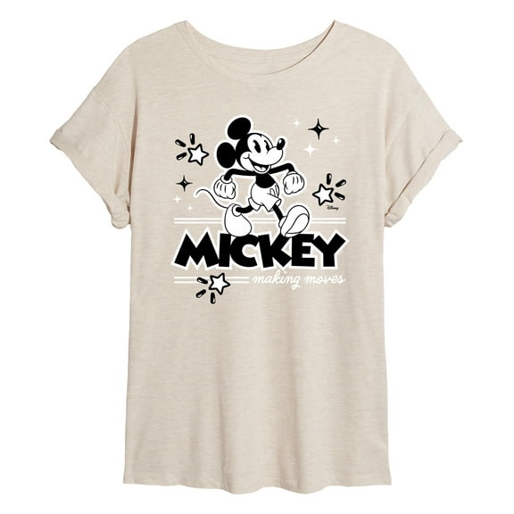 Disney - Mickey Mouse - Making Moves - Women's Oversized T-Shirt