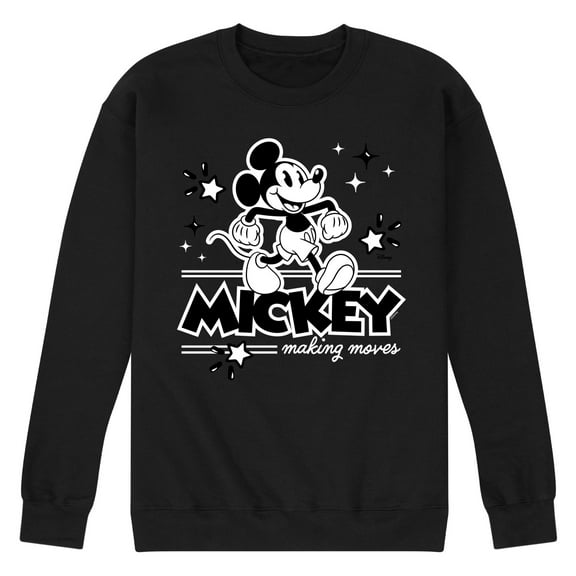 Disney - Mickey Mouse - Making Moves - Men's Crew Neck Fleece Pullover