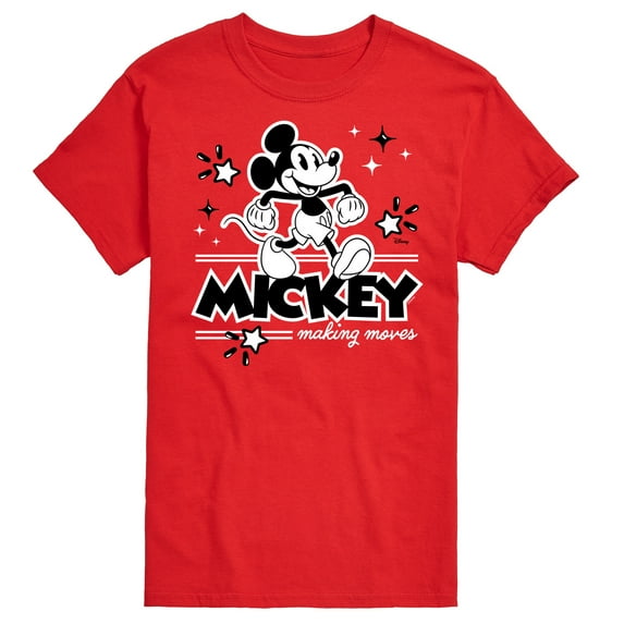 Disney - Mickey Mouse - Making Moves - Men's Short Sleeve Graphic T-Shirt