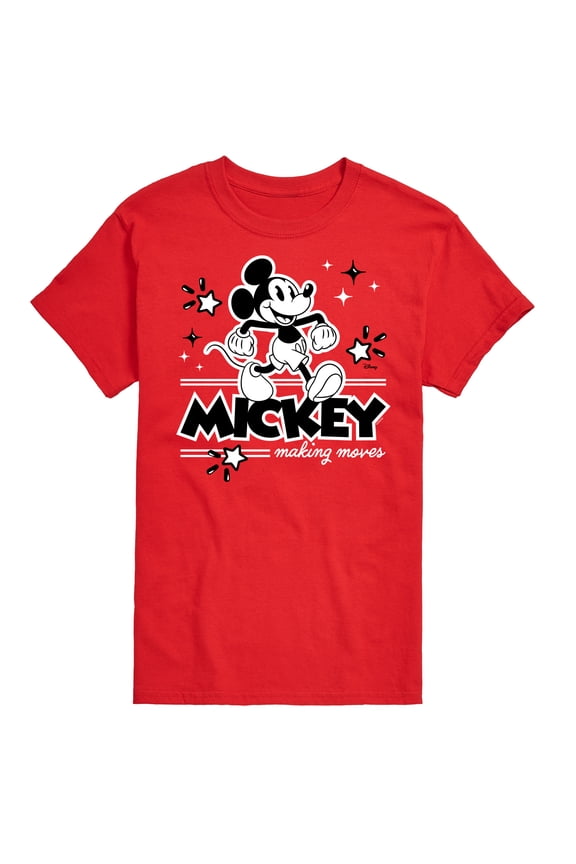 - Mickey Mouse - Making Moves - Men's Short Sleeve Graphic T-Shirt