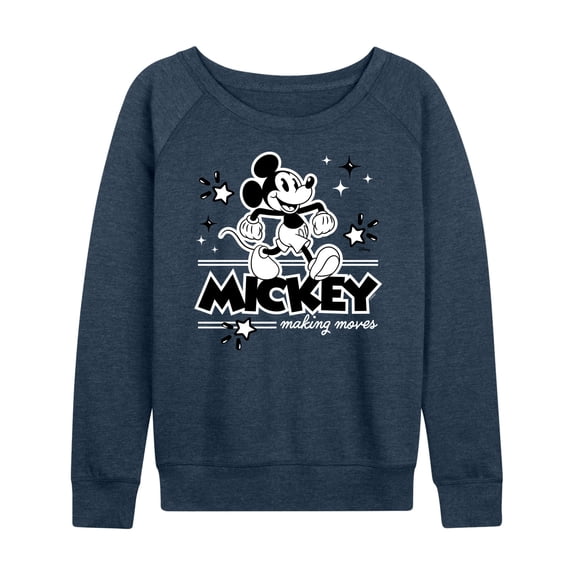 Disney - Mickey Mouse - Making Moves - Women's Lightweight French Terry Long Sleeve Shirt