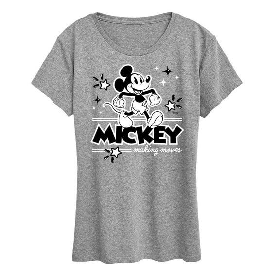 Disney - Mickey Mouse - Making Moves - Women's Short Sleeve Graphic T-Shirt