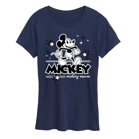 Disney - Mickey Mouse - Making Moves - Women's Short Sleeve Graphic T-Shirt