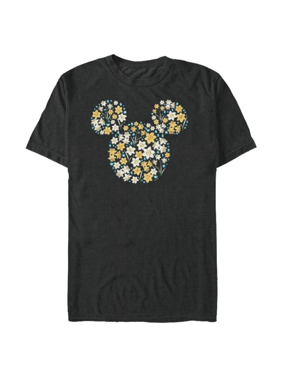 Mickey Mouse March Birth Month Birthstone & Flowers - Short Sleeve Blended T-Shirt for Adults - Customized-Dark Heather