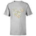 thumbnail image 1 of Disney Mickey Mouse March Birth Month Birthstone & Flowers - Short Sleeve T-Shirt for Kids - Customized-Athletic Heather, 1 of 5