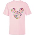 thumbnail image 1 of Disney Mickey Mouse Mardi Gras Carnival Holiday Icon - Short Sleeve T-Shirt for Kids - Customized-Soft Pink, 1 of 5