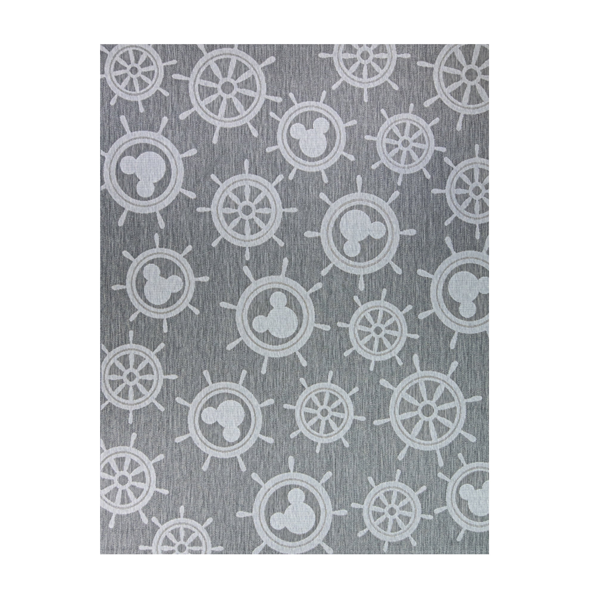 Disney Mickey Mouse Maritime Indoor/Outdoor Grey Area Rug, 5x7