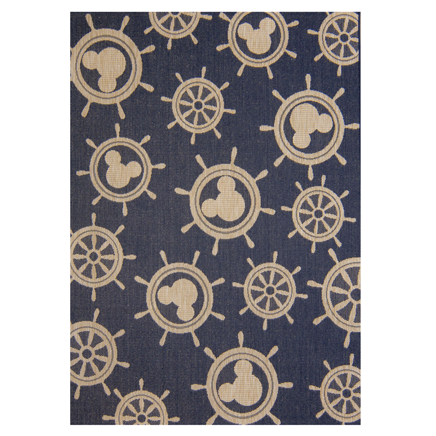 Disney Mickey Mouse Maritime Indoor/Outdoor Navy Blue Area Rug, 8x10