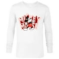 thumbnail image 1 of Disney Mickey Mouse Marquee Lettering - Long Sleeve T-Shirt for Men - Customized-White, 1 of 5