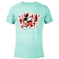 thumbnail image 1 of Disney Mickey Mouse Marquee Lettering - Short Sleeve Blended T-Shirt for Adults - Customized-Ocean Blue, 1 of 5
