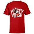 thumbnail image 1 of Disney Mickey Mouse Marquee Lettering - Short Sleeve T-Shirt for Kids - Customized-Red, 1 of 5