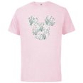 thumbnail image 1 of Disney Mickey Mouse May Birth Month Birthstone & Flowers - Short Sleeve Cotton T-Shirt for Adults - Customized-Soft Pink, 1 of 5