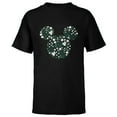 thumbnail image 1 of Disney Mickey Mouse May Birth Month Birthstone & Flowers - Short Sleeve T-Shirt for Kids - Customized-Black, 1 of 5