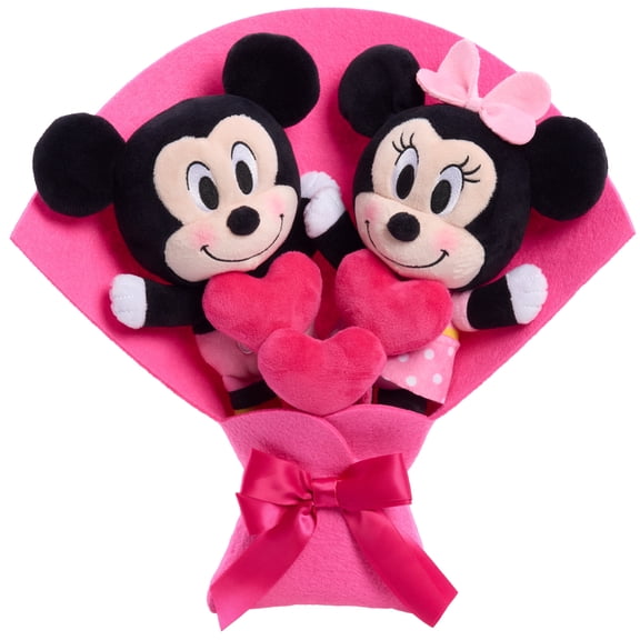 Disney Mickey Mouse Medium Valentines Day Plush Bouquet, Collectible Valentines Bouquet