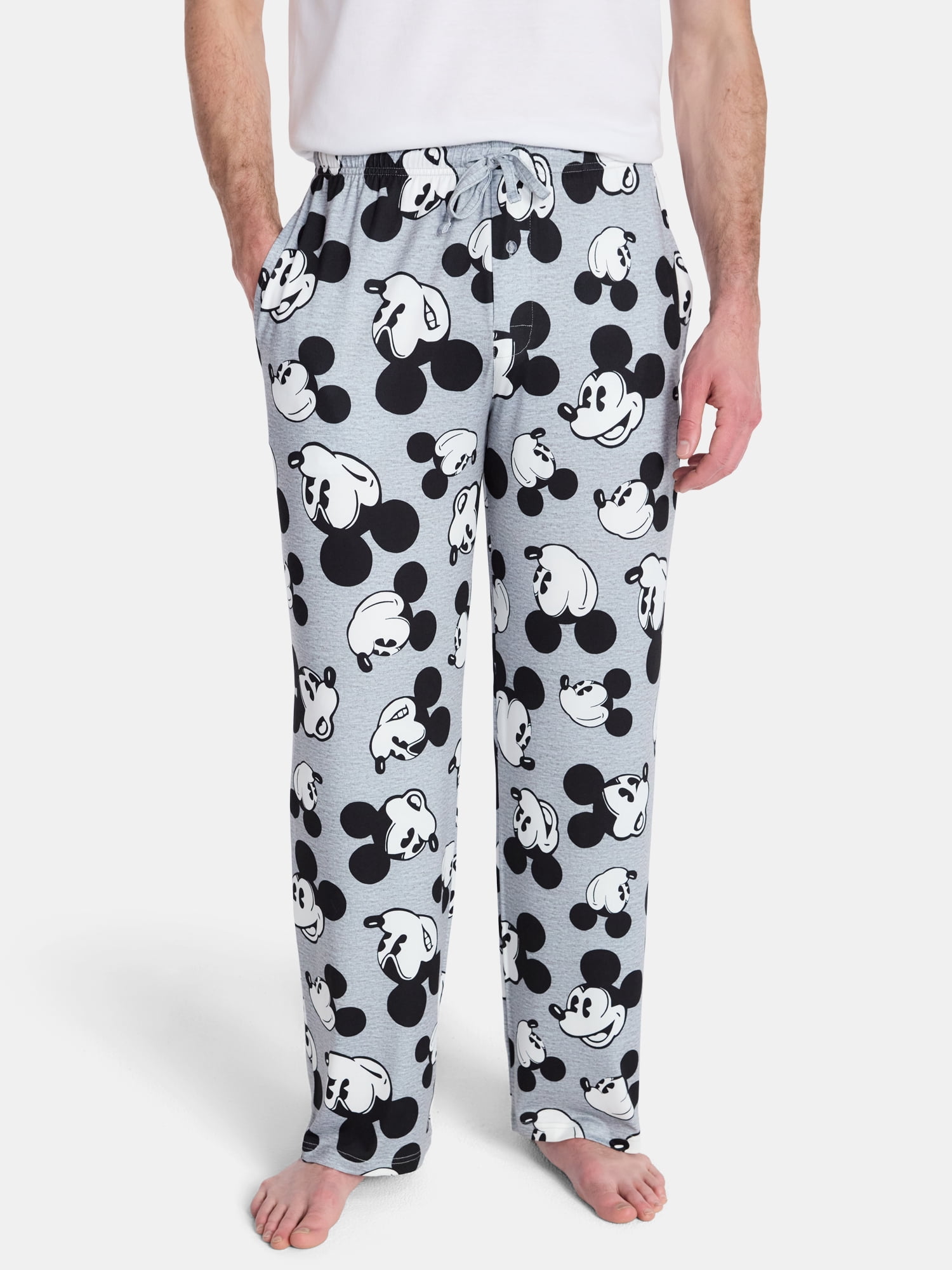 Disney Mickey Mouse Men's & Big Men's Graphic Lounge Pants, 25'' Inseam, Sizes S-2XL