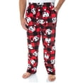 thumbnail image 1 of Disney Mickey Mouse Men's Plaid Minky Plush Fleece Pajama Pants, 1 of 5