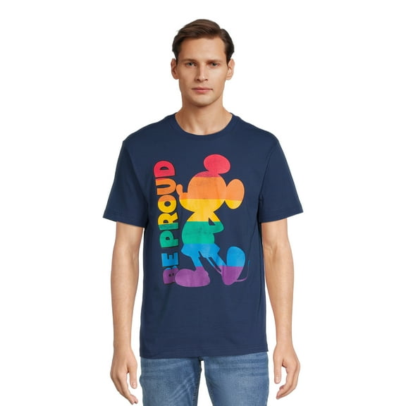 Disney Mickey Mouse Men's Pride Graphic Tee, Sizes S-3XL